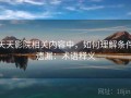 天天影院相关内容中，如何理解条件遗漏：术语释义