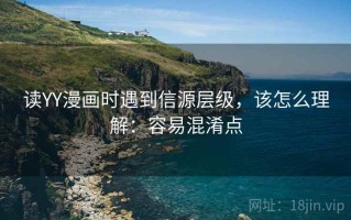 读YY漫画时遇到信源层级，该怎么理解：容易混淆点