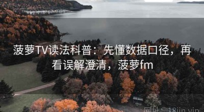 菠萝TV读法科普：先懂数据口径，再看误解澄清，菠萝fm