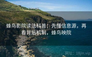 蜂鸟影院读法科普：先懂信息源，再看背后机制，蜂鸟映院