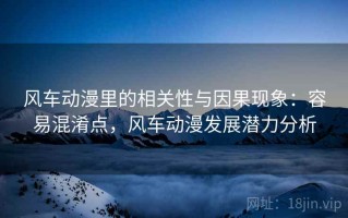 风车动漫里的相关性与因果现象：容易混淆点，风车动漫发展潜力分析
