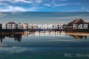 番茄影视里常见的传播路径——形成原因，番茄影视任务
