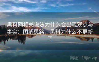 黑料网相关说法为什么会出现观点与事实：图解思路，黑料为什么不更新了