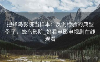 把蜂鸟影院当样本：反例检验的典型例子，蜂鸟影院_好看电影电视剧在线观看