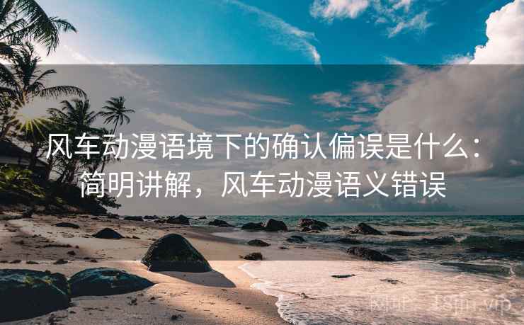 风车动漫语境下的确认偏误是什么：简明讲解，风车动漫语义错误