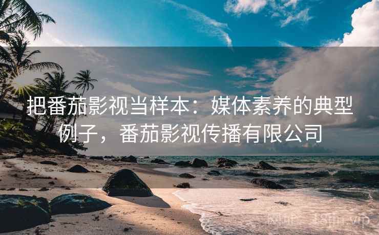 把番茄影视当样本：媒体素养的典型例子，番茄影视传播有限公司
